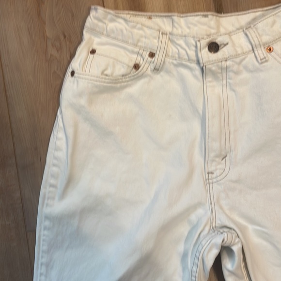 Vintage 90s Levi’s 512 jeans white slim fit tapered leg junior women’s size 13 M - Picture 3 of 16
